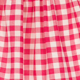 Falcotto by Naturino-Girls Pink & White Gingham Ruched Dress | Childrensalon Outlet