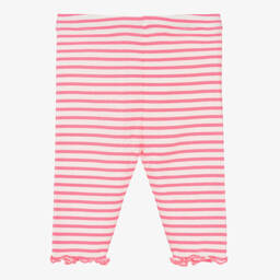 Falcotto by Naturino-Girls Pink & White Striped Jersey Shorts | Childrensalon Outlet