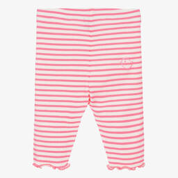 Falcotto by Naturino-Girls Pink & White Striped Jersey Shorts | Childrensalon Outlet
