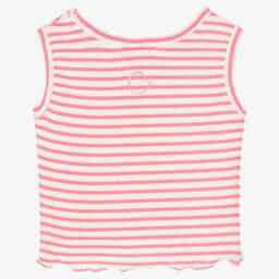 Falcotto by Naturino-Girls Pink & White Striped Jersey Top | Childrensalon Outlet