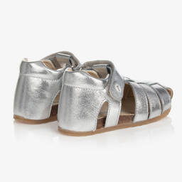 Falcotto by Naturino-Girls Silver Leather Sandals | Childrensalon Outlet