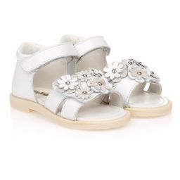 kids white sandals