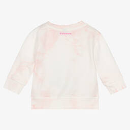 Falcotto by Naturino-Girls White & Pink Tie-Dye Sweatshirt | Childrensalon Outlet