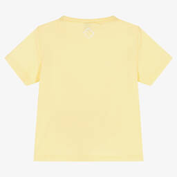 Falcotto by Naturino-Girls Yellow Cotton Glitter T-Shirt | Childrensalon Outlet