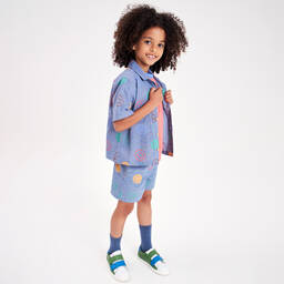 Falke-Blue Cotton Ankle Socks | Childrensalon Outlet