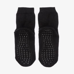 Falke-Boys Cozy Grey Woolen Slipper Socks | Childrensalon Outlet