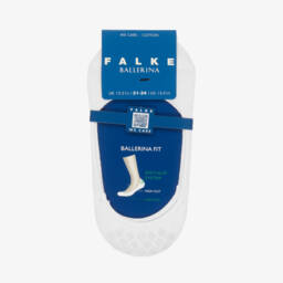 Falke-Girls White Ballet Cotton Socks | Childrensalon Outlet