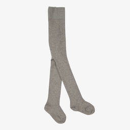 Falke-Grey Cotton Baby Tights | Childrensalon Outlet