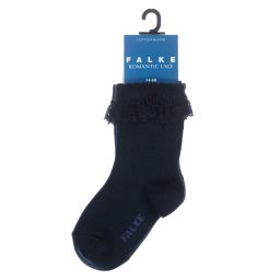 فالكي-جوارب مزيج قطن ستريتش لون كحلي مزين بدانتيل | Childrensalon Outlet