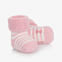 Falke-Pink Cotton Baby Socks | Childrensalon Outlet