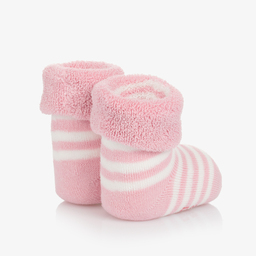 Falke-Pink Cotton Baby Socks | Childrensalon Outlet