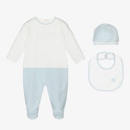 Fendi-3 Piece Babysuit Gift Set | Childrensalon Outlet