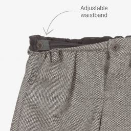 Fendi-شورت صوف وكشمير لون رمادي للمواليد | Childrensalon Outlet