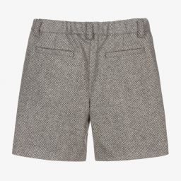 Fendi-شورت صوف وكشمير لون رمادي للمواليد | Childrensalon Outlet
