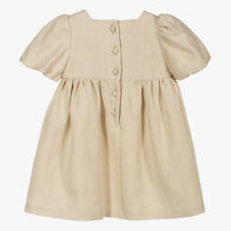Fendi-Baby Girls Linen & Silk Dress | Childrensalon Outlet
