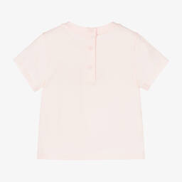 Fendi-Розовая хлопковая футболка для малышек | Childrensalon Outlet