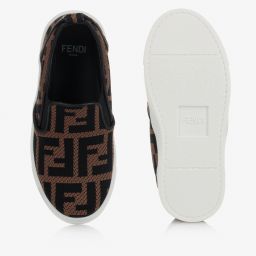 فندي-حذاء سهل الانتعال لون بيج وأسود | Childrensalon Outlet