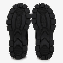 Fendi-Black & Brown FF Snow Boots | Childrensalon Outlet