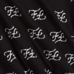 Fendi-Black Cotton Knitted Cardigan | Childrensalon Outlet