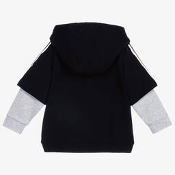 Fendi-Black Cotton Logo Sweatshirt | Childrensalon Outlet