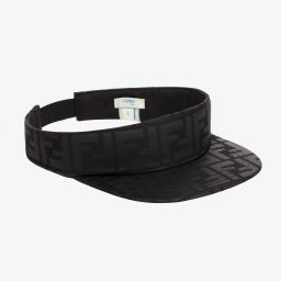 Fendi-Black FF Logo Sun Visor | Childrensalon Outlet