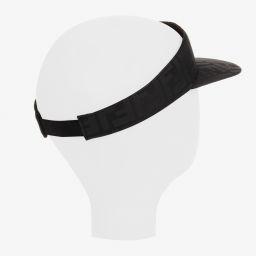 Fendi-Black FF Logo Sun Visor | Childrensalon Outlet