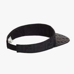 Fendi-Black FF Logo Sun Visor | Childrensalon Outlet