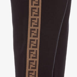 Fendi-Black FF Tape Joggers | Childrensalon Outlet