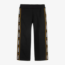 Fendi Mania-Black Jersey Trousers  | Childrensalon Outlet
