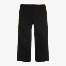 Fendi Mania-Black Jersey Trousers  | Childrensalon Outlet