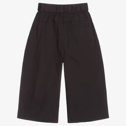 Fendi-Black Logo Waistband Culottes | Childrensalon Outlet