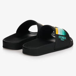 فندي-شبشب سلايدرز جيلي لون أسود | Childrensalon Outlet