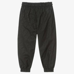 Fendi-Black Water-Resistant Joggers | Childrensalon Outlet