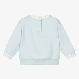 Fendi-Blue Cotton Baby Sweatshirt | Childrensalon Outlet