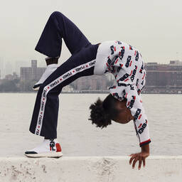 Fendi Мания-Blue Jersey Trousers  | Childrensalon Outlet