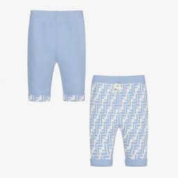 Fendi-Blue Reversible Baby Trousers | Childrensalon Outlet
