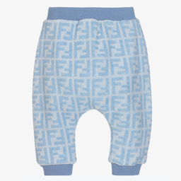 Fendi-Голубые махровые штанишки для малышей | Childrensalon Outlet