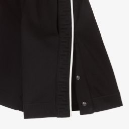 Fendi-Boys Black Cotton Logo Shorts | Childrensalon Outlet