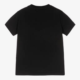 فندي-تيشيرت قطن لون أسود للأولاد | Childrensalon Outlet