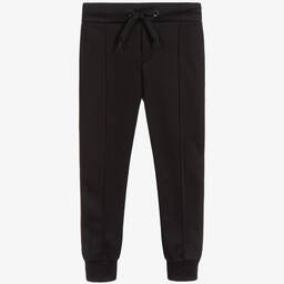 Fendi-Boys Black FF Logo Joggers | Childrensalon Outlet