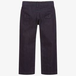 Fendi-Boys Dark Blue Denim Jeans | Childrensalon Outlet