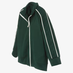 Fendi-Boys Green FF Logo Zip-Up Top | Childrensalon Outlet