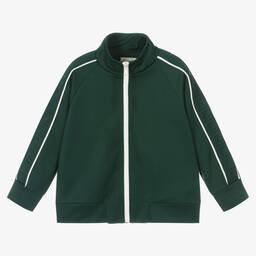 Fendi-Boys Green FF Logo Zip-Up Top | Childrensalon Outlet