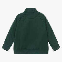 Fendi-Boys Green FF Logo Zip-Up Top | Childrensalon Outlet