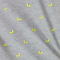 Fendi-Boys Grey Cotton Polo Shirt  | Childrensalon Outlet