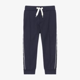 Fendi-Boys Navy Blue Logo Joggers | Childrensalon Outlet