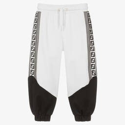 Fendi-Белые джоггеры с лампасами | Childrensalon Outlet