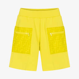 Fendi Baby Unisex Shorts In Light Green