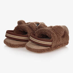 فندي-سليبرز قطن تويل لمرحلة ما قبل المشي لون بني | Childrensalon Outlet