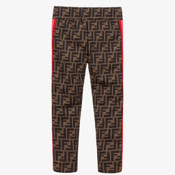 Fendi-Коричневые легинсы с принтом | Childrensalon Outlet